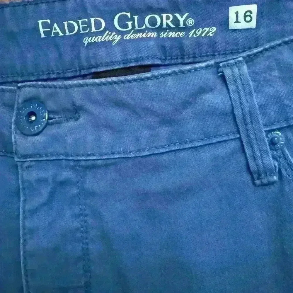 Faded glory blue pants, size 16W - Picture 3 of 5